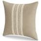 Ann Gish Echelon 24" x 24" Square Throw Pillow in Natural, , large