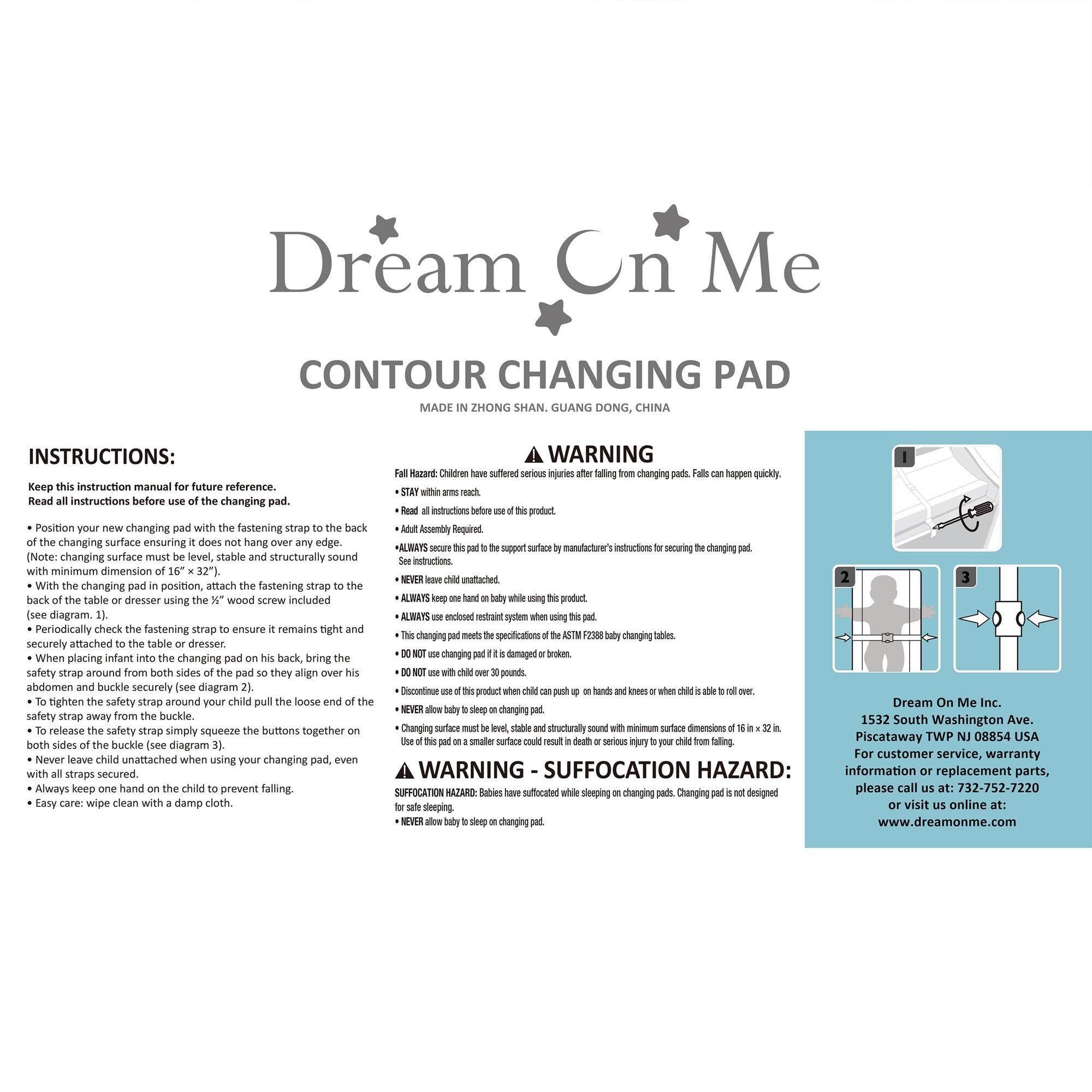 Dream on me contour changing pad sales