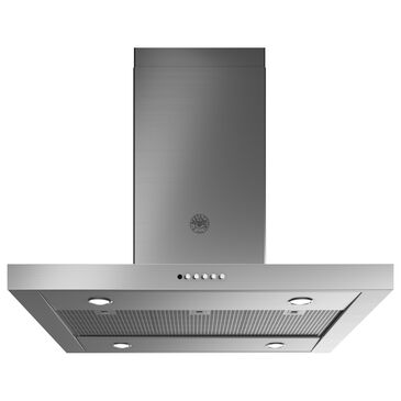 Bertazzoni 36" Island Mount Range Hood with 600 CFM in in Stainless Steel, , large
