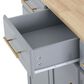 HOMLUX 59" Kitchen Island with 2 Pull Out Cabinet Organizers in Grey, , large