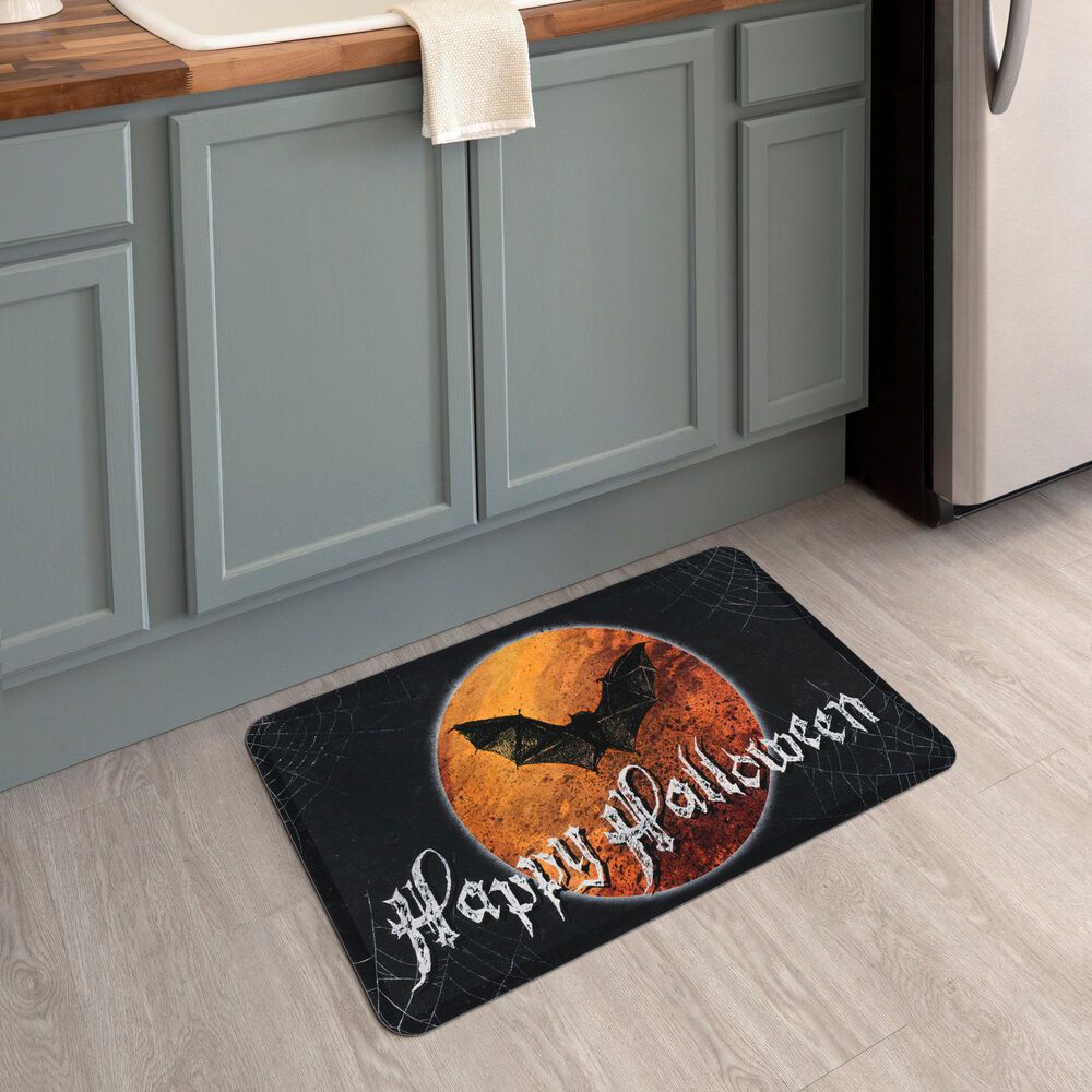 Mohawk Dri-Pro Deluxe Happy Halloween Moon 1&#39;6&quot; x 2&#39;6&quot; Multicolor Door Mat, , large
