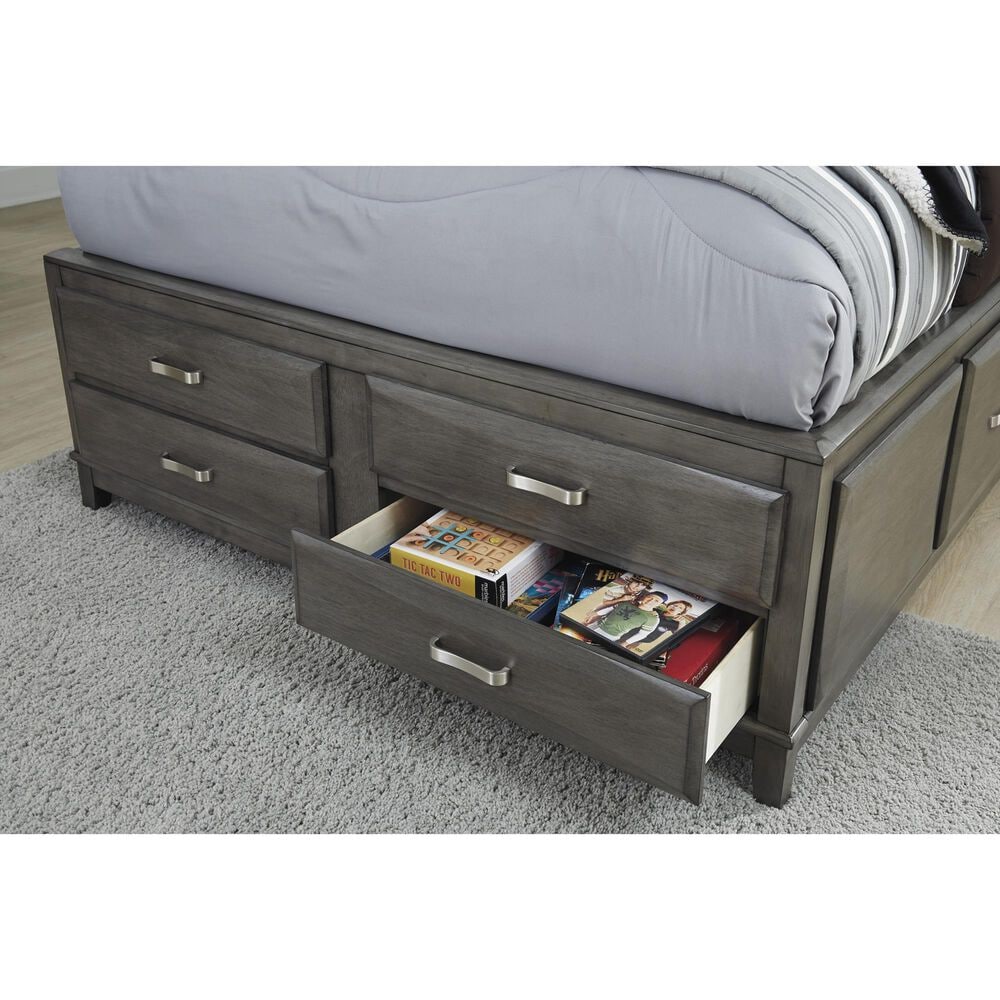 Ashley Caitbrook 2-Piece Full Storage Bed Set in Gray, , large