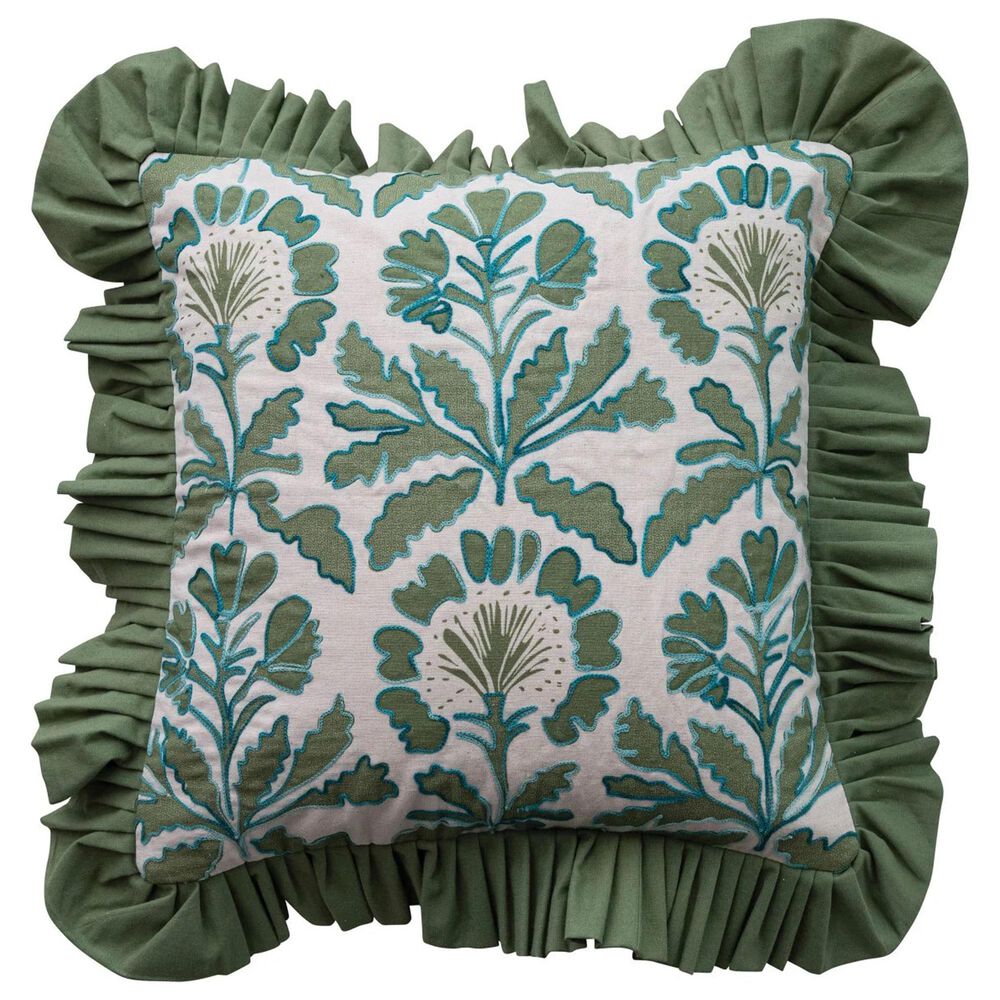 Creative Coop Magpie 18" Square Throw Pillow in Multicolor, , large