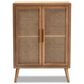Baxton Studio Alina 2-Door Accent Storage Cabinet in Medium Oak, , large