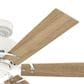 Hunter Gilrock 52" Ceiling Fan in Matte White, , large