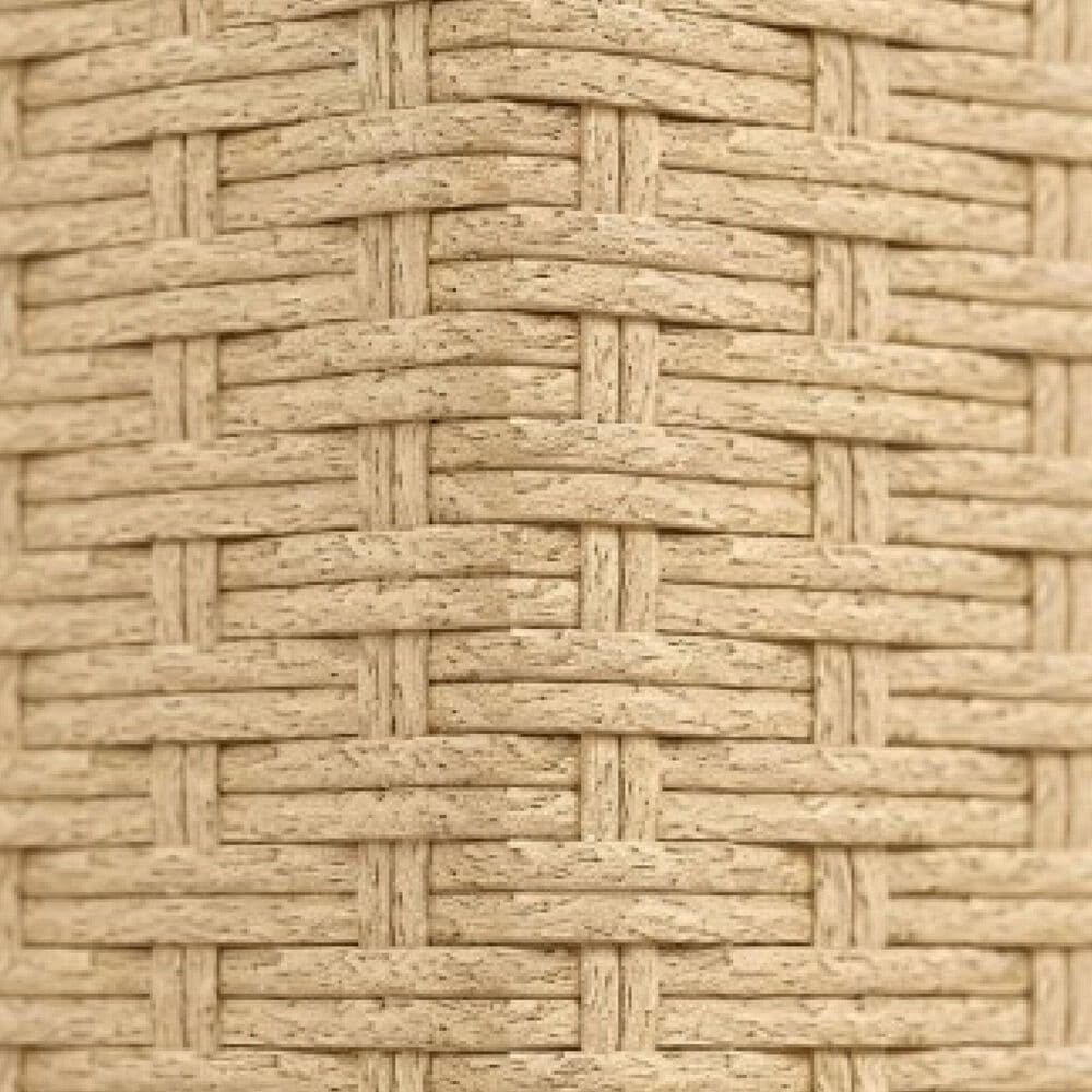Hearth and Haven Outdoor Sofa with Cushions and Natural Wicker in Cream White, , large