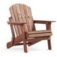 Hearth and Haven Oversize Outdoor Folding Adirondack Chair in Coffee, , large