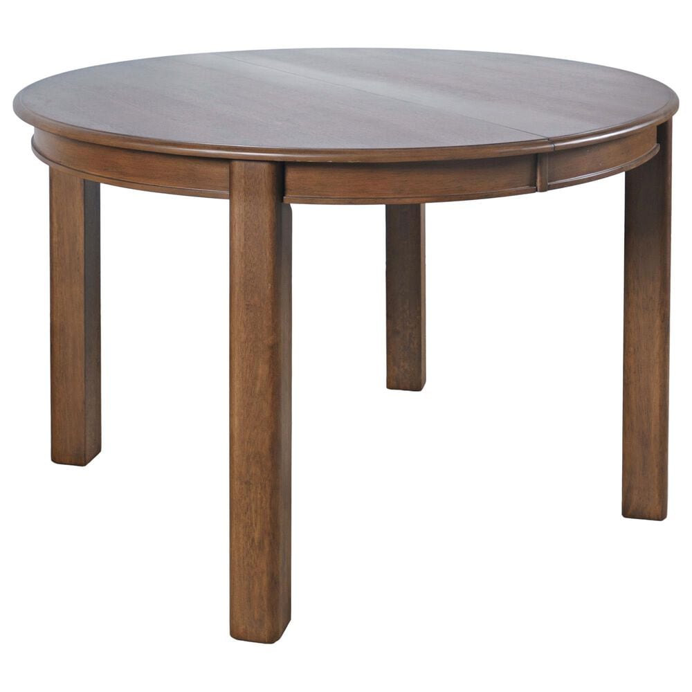 Jofran Carson Round Extension Table in Oak - Table Only, , large