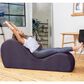 Jaxx Avana Chaise Lounge Yoga Chair in Aubergine, , large