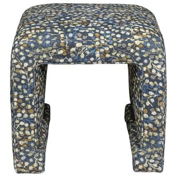 Century Willow Ottoman in Blue and Navy, , large