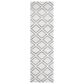 Safavieh Micro-Loop 2"3" x 7" Silver and Dark Grey Runner, , large