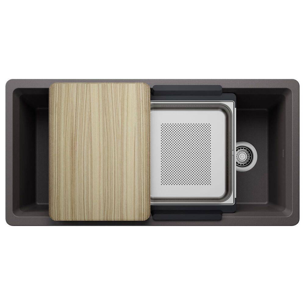 Blanco Inteos 39&quot; Undermount Single Bowl Kitchen Sink in Cinder, , large