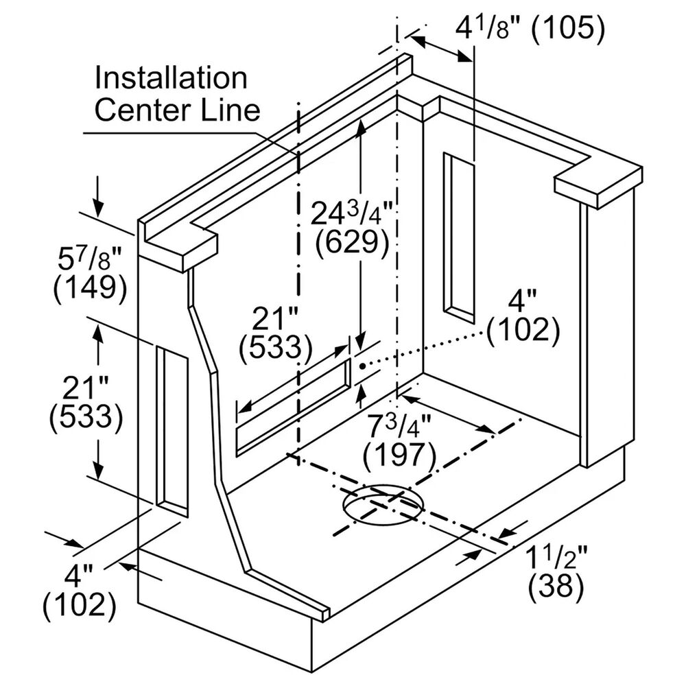 Bosch 800 Series 36" Downdraft Ventilation in Stainless Steel