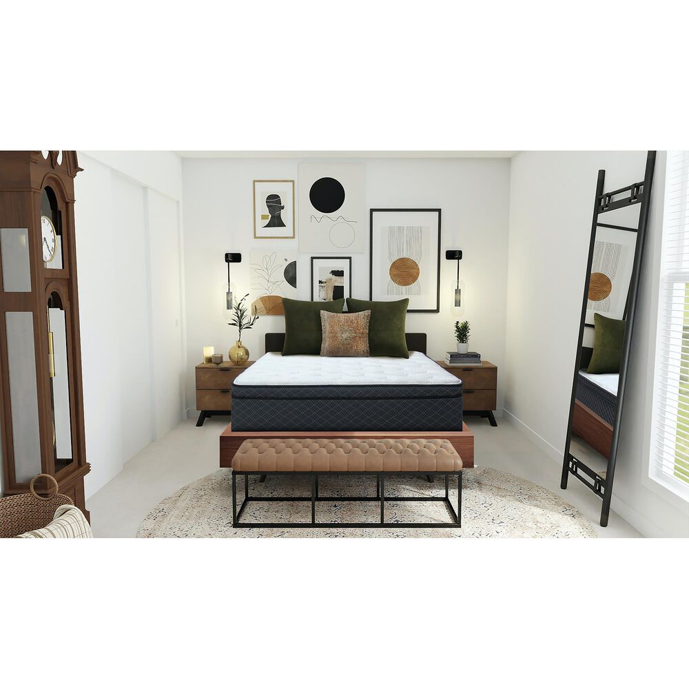 Sleeptronic Oracle Euro Pillowtop Full Mattress with Low Profile Box Spring, , large