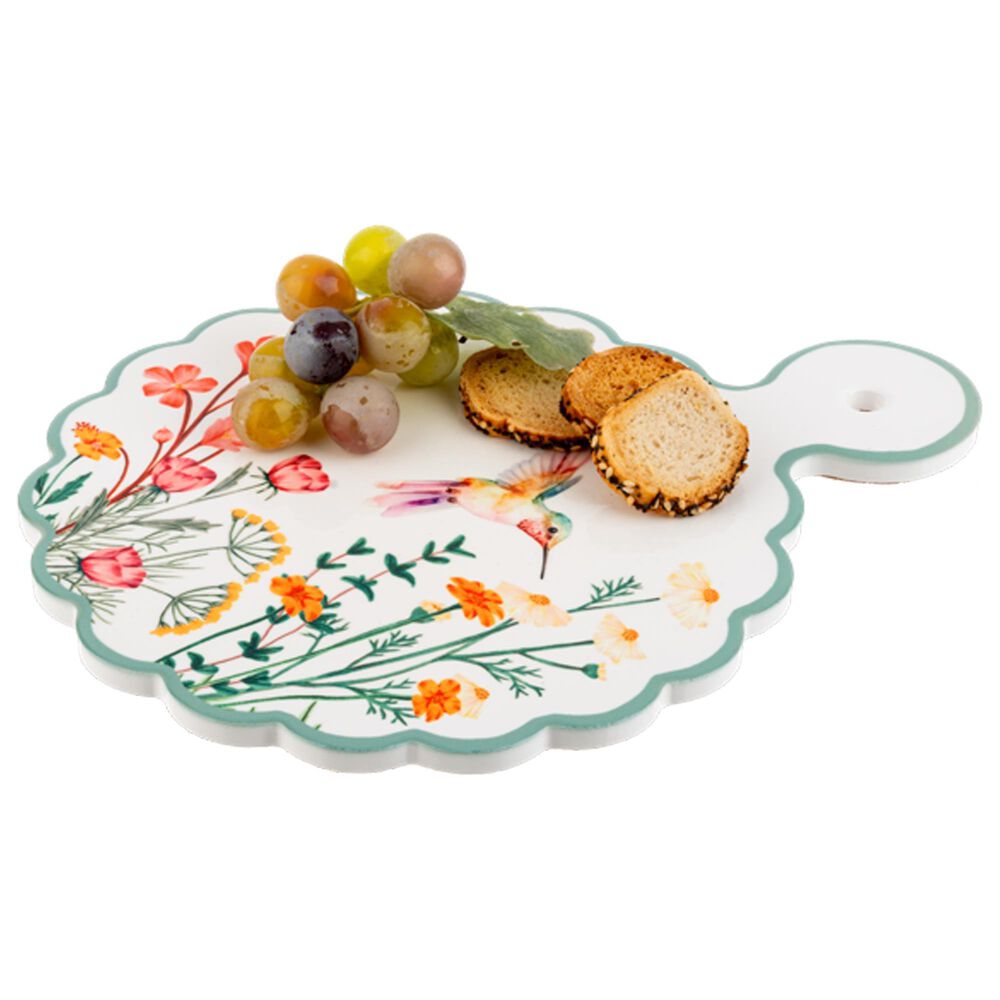 Ganz Meadow Hummingbird Charcuterie Board in Multicolor, , large