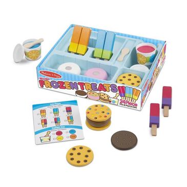 Melissa & Doug Wooden Frozen Treats Ice Cream Play Set in Multicolor, , large