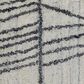 Feizy Whitton 9" x 12" Ivory and Black Area Rug, , large