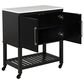 Linden Boulevard Poppy Kitchen Cart in Black, , large