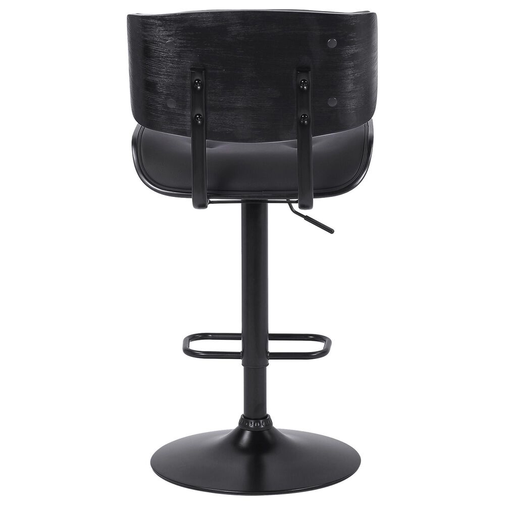 Blue River Brooklyn Adjustable Swivel Bar Stool in Black, , large