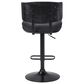 Blue River Brooklyn Adjustable Swivel Bar Stool in Black, , large