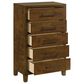 New Heritage Ballard 5 Piece Wood Queen Panel Bedroom Set in Walnut, , large