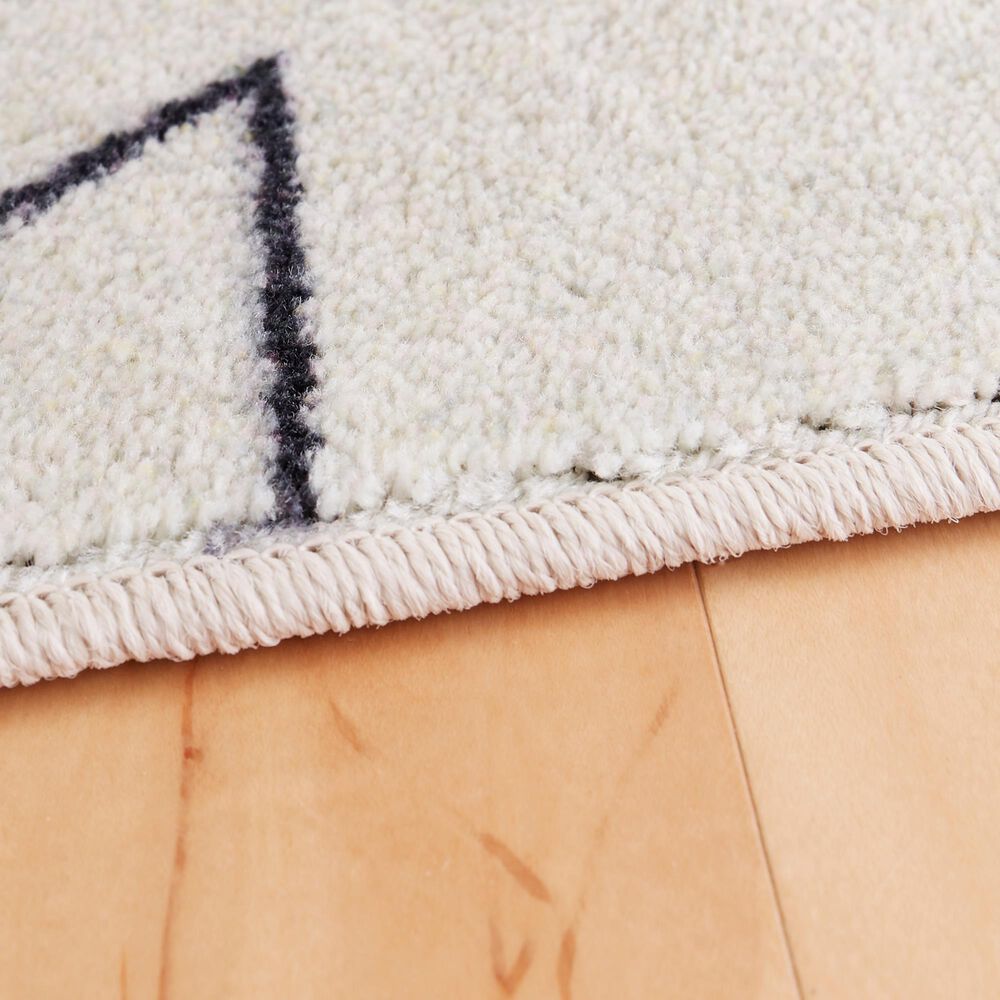 Karastan Prismatic 3&#39;4&quot; x 5&#39; Cream and Blue Kids Area Rug, , large