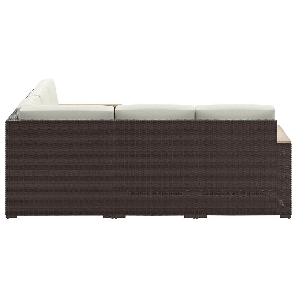 Homestyles Palm Springs 3-Piece Patio Sectional Set in Brown, , large