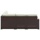 Homestyles Palm Springs 3-Piece Patio Sectional Set in Brown, , large