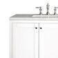 James Martin Vanities Addison 72" Double Bathroom Vanity in Glossy White with 3 cm Arctic Fall Solid Surface Top and Rectangular Sinks, , large