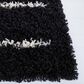 Safavieh Venus Shag VNS604Z 5"3" x 7"6" Black and Ivory Area Rug, , large