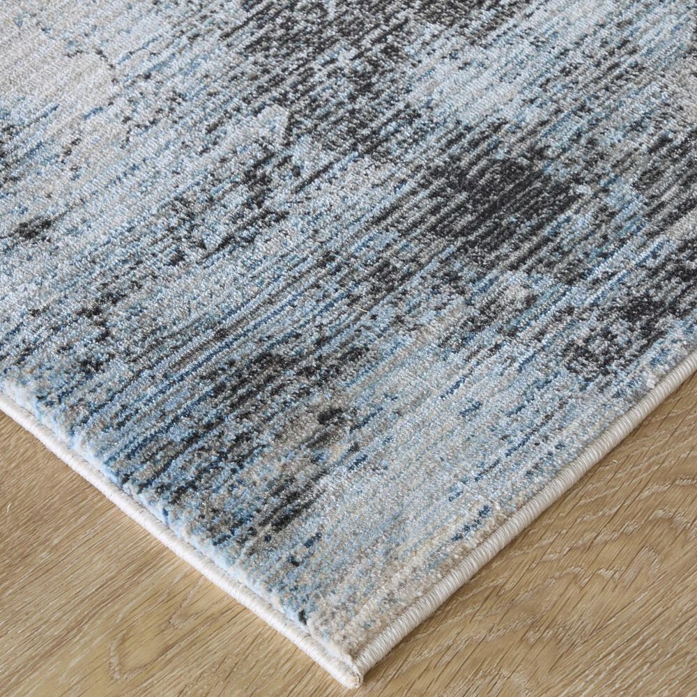 Feizy Sonora Blue and Beige 7'10" x 10'3" Area Rug, , large