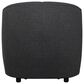 Golden Wave Furniture Elliot Accent Chair and Ottoman with Casters in Charcoal, , large