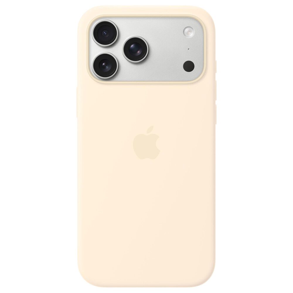 Apple Silicone Case with MagSafe for iPhone 17 Pro Max in Vanilla, , large