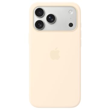 Apple Silicone Case with MagSafe for iPhone 17 Pro Max in Vanilla, , large