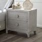 Urban Home Boho Chic 2 Drawer Nightstand in Washed White, , large
