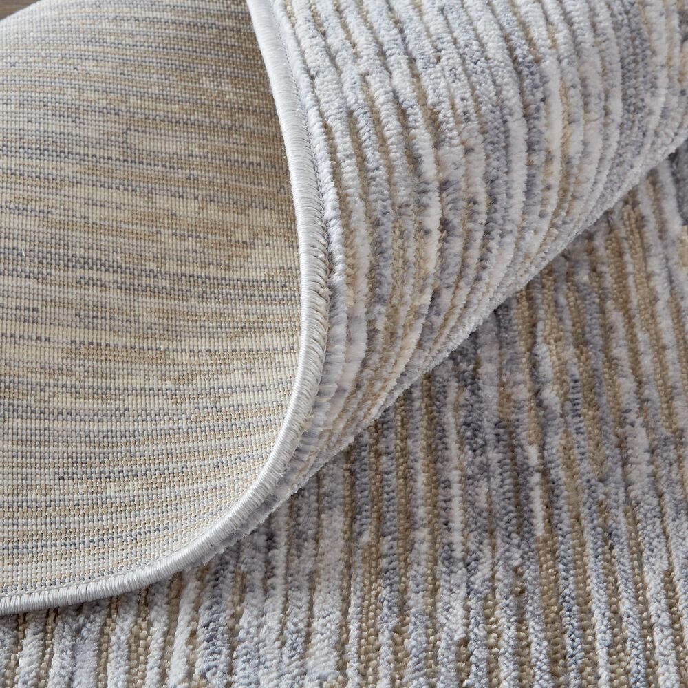 Feizy Laina 3&#39; x 5&#39; Beige Area Rug, , large