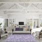Dalyn Rug Company Seabreeze Geometric 8" x 10" Lavender Area Rug, , large
