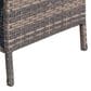 Hearth and Haven Wicker Patio Coffee Table with Clear Tempered Glass Top in Brown, , large