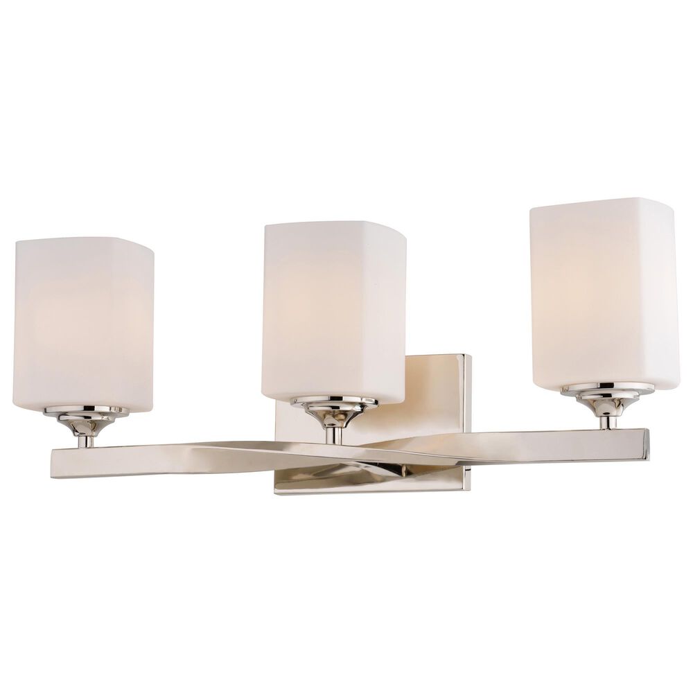 Vaxcel Robey 3-Light Bathroom Vanity in Polished Nickel, , large