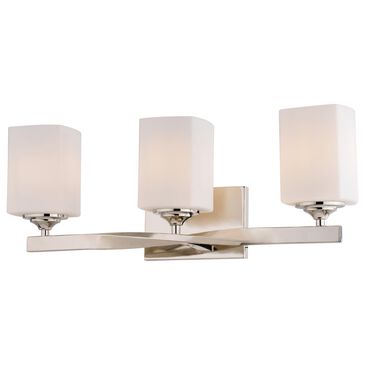 Vaxcel Robey 3-Light Bathroom Vanity in Polished Nickel, , large