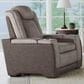 Mayberry Hill Lantana Power Recliner in Rocky Grey and Brown, , large