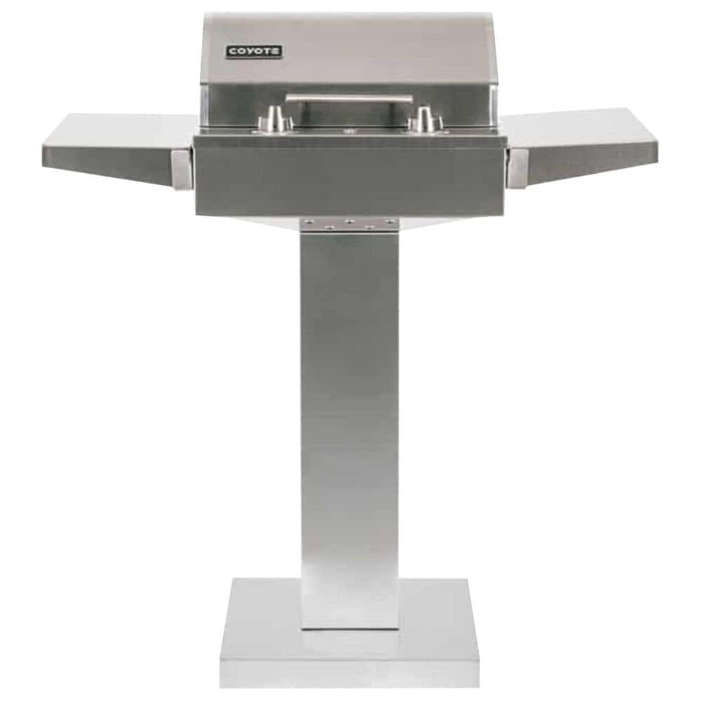 Coyote Outdoor Electric Grill with Pedestal Stand in Stainless Steel, , large