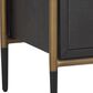 37B Weldrick 2-Drawer Nightstand in Black and Antique Brass, , large