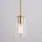 Vaxcel Beverly 1-Light Pendant in Muted Brass, , large