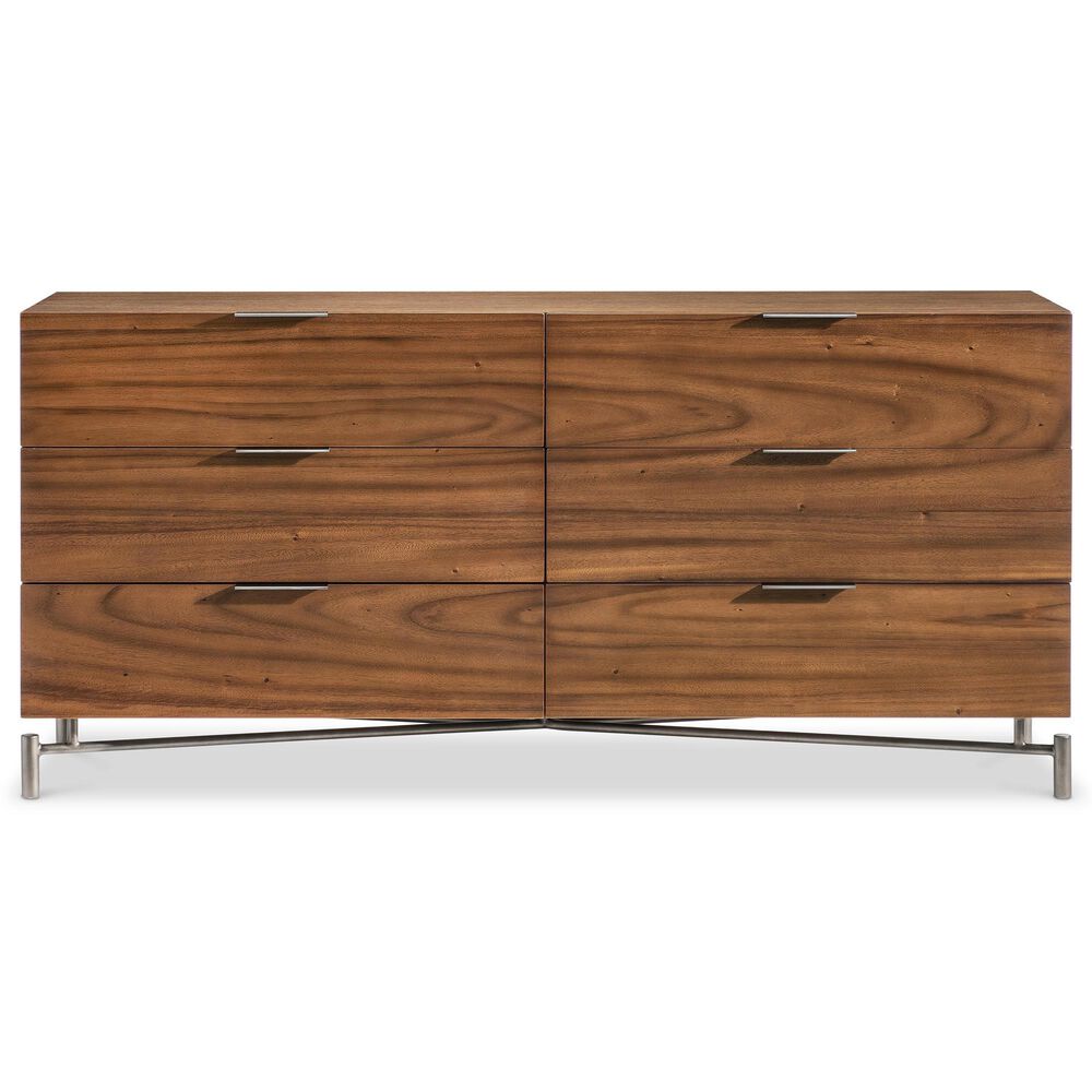 Bernhardt Brasea 68" 6-Drawer Dresser Only in Lume and Tungsten, , large