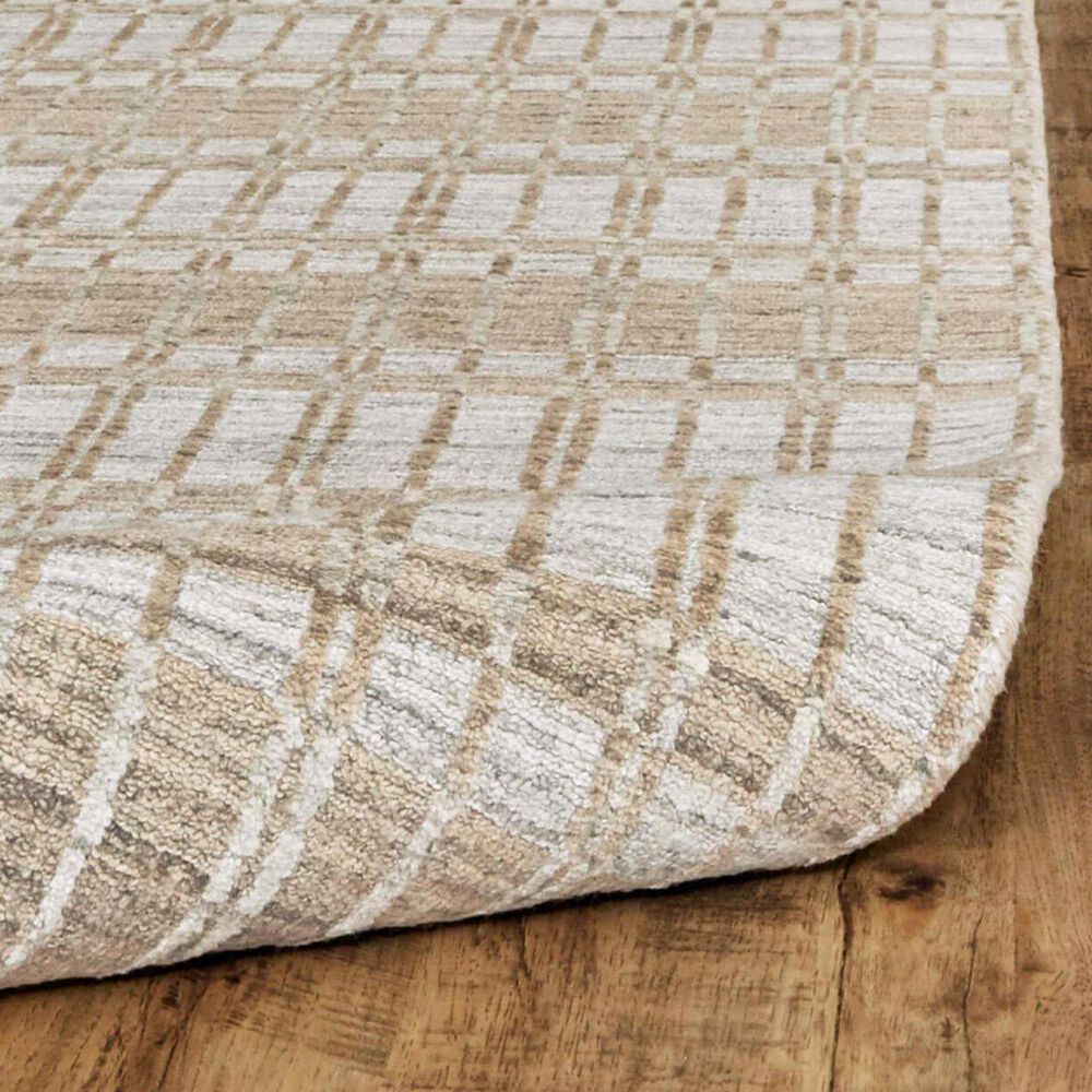 Feizy Odell 5&#39; x 7&#39;6&quot; Tan and Silver Area Rug, , large