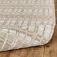 Feizy Odell 5" x 7"6" Tan and Silver Area Rug, , large