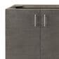 James Martin Vanities Metropolitan 72" Double Bathroom Vanity in Silver Oak and Chrome with 3 cm White Zeus Quartz Top and Rectangular Sinks, , large