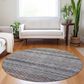 Dalyn Rug Company Burano BU6 8" Round Brown Indoor/Outdoor Area Rug, , large