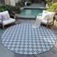 Dalyn Rug Company Marlo 6" Round Navy Indoor/Outdoor Area Rug, , large